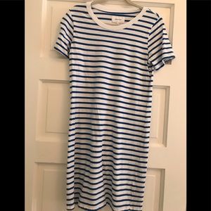 Current/Elliott Striped T-Shirt Dress - S